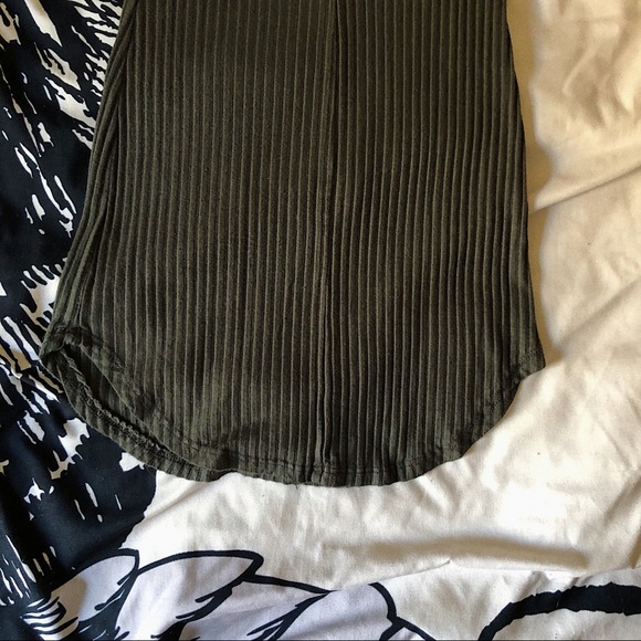Iris Green Ribbed Bodycon Dress - Picture 6 of 7